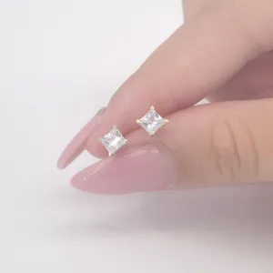 Kocka köves fülbevaló