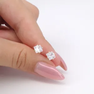 Kocka köves fülbevaló