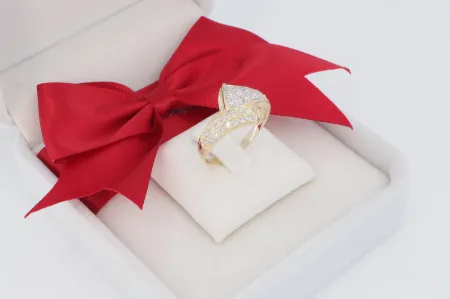 Divatos női arany gyűrű (gy0015)