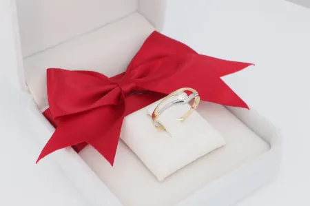 Női arany soliter gyűrű (gy0092)