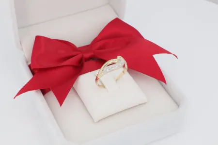 Divatos női arany gyűrű (gy0127)