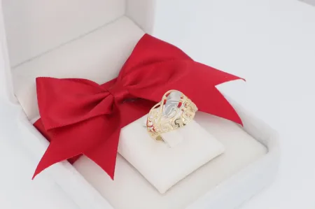 Áttört arany női gyűrű (gy0211)