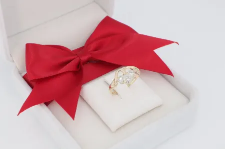 Klasszikus női arany gyűrű (gy0383)