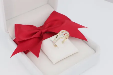 Cirkónia köves arany gyűrű (gy0407)