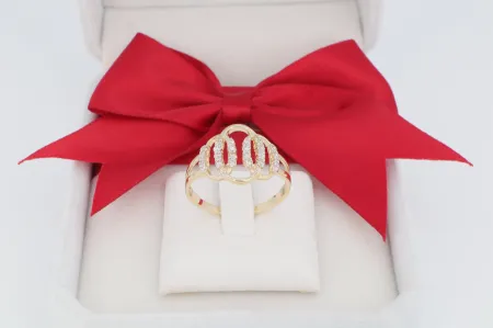 Divatos női arany gyűrű (gy0456)