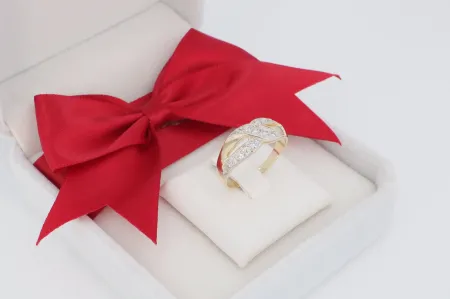 Luxus női arany gyűrű (gy0484)