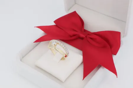 Nyitott arany gyűrű (0485)