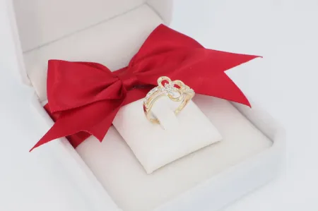 Virág női arany gyűrű (gy0503)