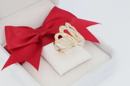 Luxus női arany gyűrű (gy0528)