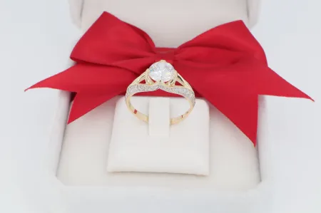 Exkluzív eljegyzési arany gyűrű (gy0546)