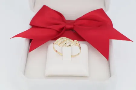 Fényes arany női gyűrű (gy0548)