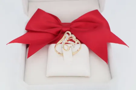 Elegáns női arany gyűrű (gy0566)