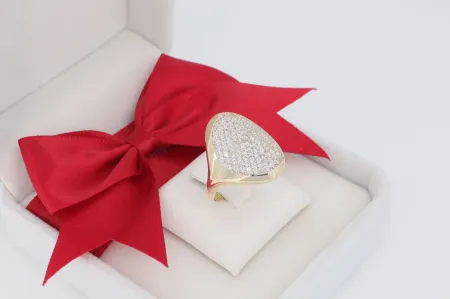 Luxus cirkónia köves arany gyűrű (gy0675)