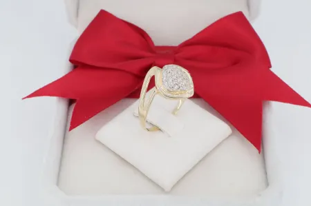 Fényes Csepp: Női Arany Gyűrű (gy0698)