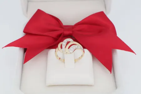 Klasszikus divatos arany gyűrű (gy0722)