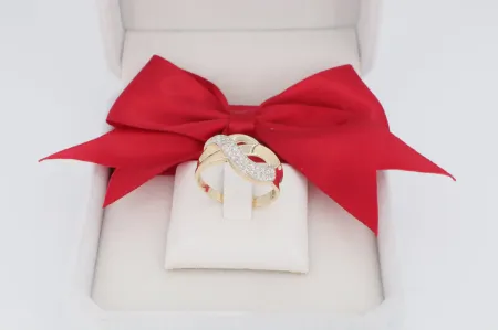 Divatos arany gyűrű (gy0747)