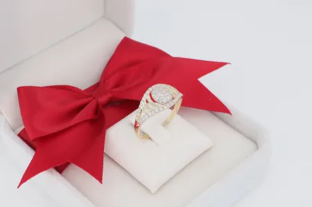 Divatos arany gyűrű (gy0763)