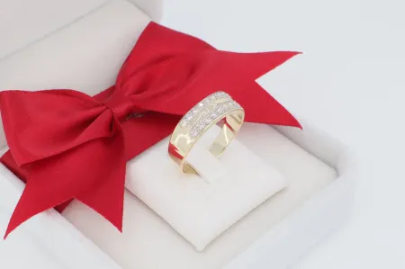 Klasszikus női arany gyűrű (gy0781)