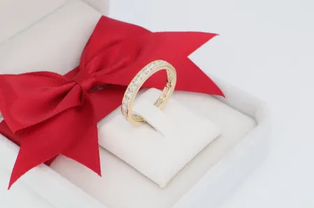 Körbe köves arany gyűrű (gy0845)