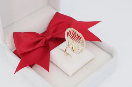 Luxus női arany gyűrű (gy0849)