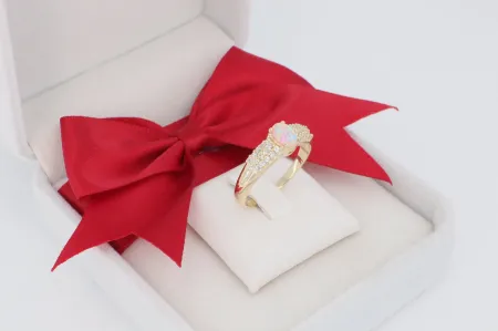 Opál köves arany gyűrű (gy0878)