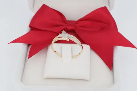 Dinamikus Érintés 14 Karátos Arany Gyűrű (gy0917)