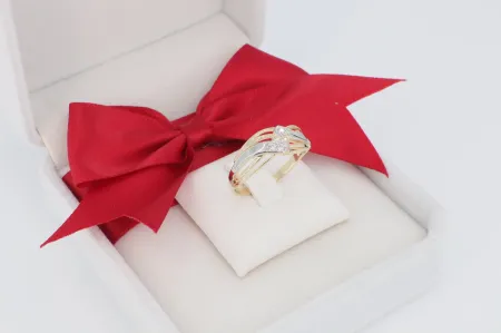 Modern arany gyűrű (gy1011)