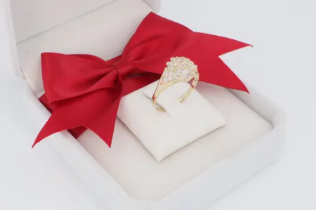 Cirkónia köves arany gyűrű (gy1078)