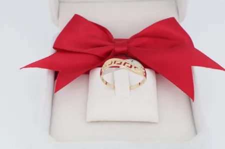 Görög mintás arany gyűrű (gy1128)