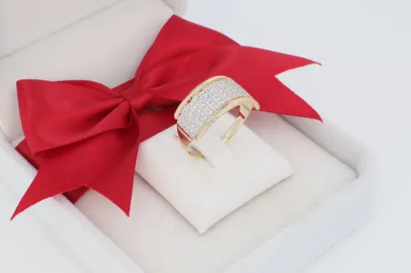 Csillogó cirkónia köves gyűrű (gy1135)