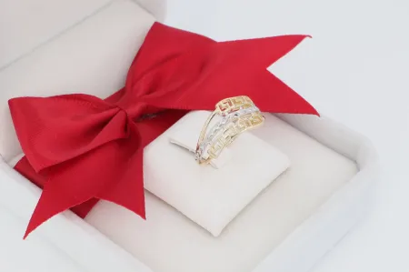 Görög mintás arany gyűrű (gy1169)