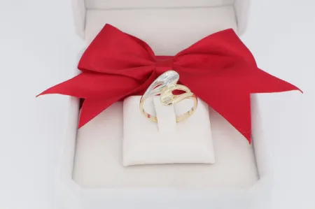 Fényes kecses arany gyűrű (gy1189)