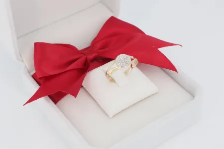 Kerek női arany gyűrű (gy1300)