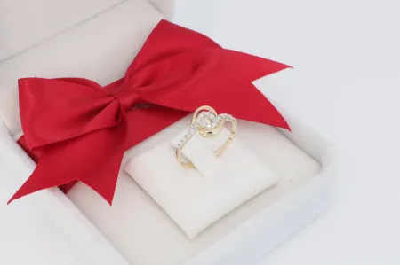 Klasszikus női arany gyűrű (gy1319)