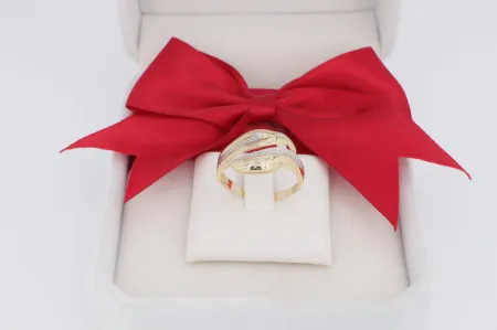 Gravírozott arany gyűrű (gy1424)