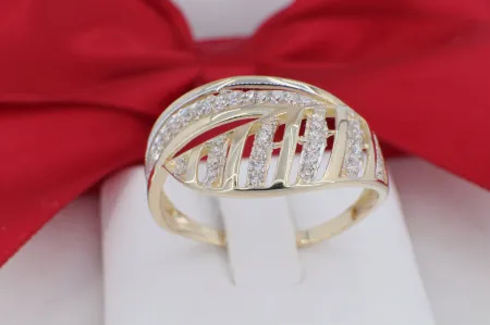 Különleges Aszimmetrikus Női Arany Gyűrű (gy1530)