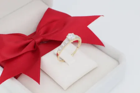 Klasszikus női arany gyűrű (gy1574)