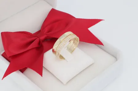 Luxus körbe köves gyűrű (gy1587)