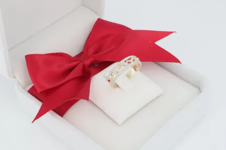 Hullámos női arany gyűrű (gy1631)