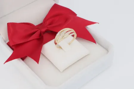 Letisztult női arany gyűrű (gy1632)