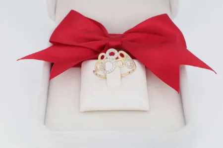 Divatos női arany gyűrű (gy1705)