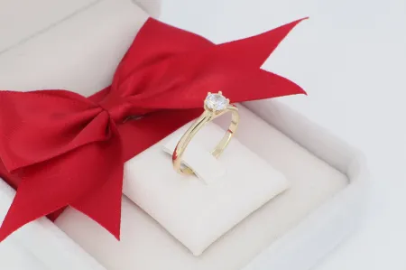 Cirkónia köves eljegyzési gyűrű (gy1721)