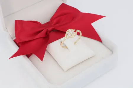 Kis virág női arany gyűrű (gy1839)