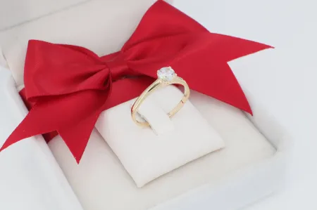 Örök Elegancia Klasszikus Szoliter Gyűrű (gy1930)