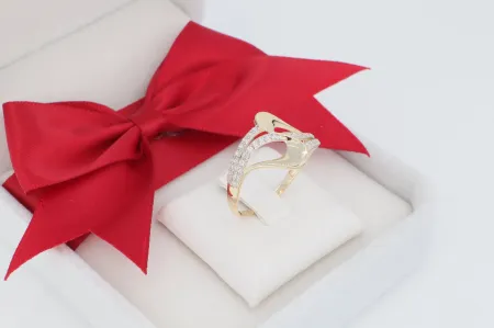 Divatos női arany gyűrű (gy1933)