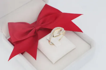 Finom Dinamika Ívelt Női Arany Gyűrű(gy2016)