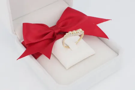 Modern gömb arany gyűrű (gy2020)