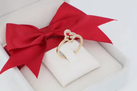 Köves Pillangó Motívum Arany Gyűrű (gy2056)