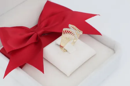 Dinamikus Szárnyak Sárga Arany Gyűrű (gy2059)