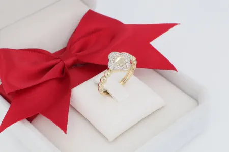 Divatos női arany gyűrű (gy2060)